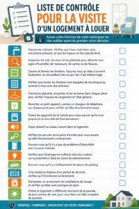 Checklist pour visites de logements locatifs