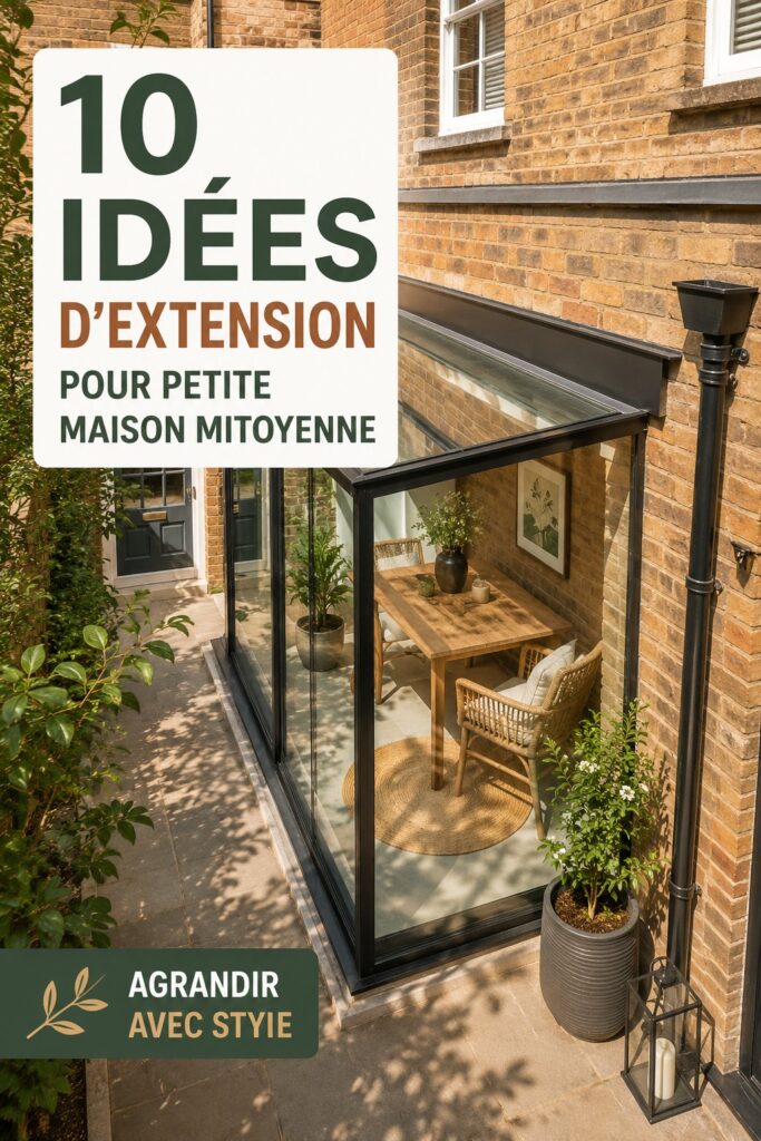 Une belle extension moderne pour une maison mitoyenne avec jardin