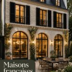 Une magnifique maison de campagne moderne en France, alliant tradition et design contemporain.