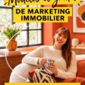 Modèle de marketing immobilier sur un bureau avec des outils de travail