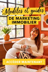 Modèle de marketing immobilier sur un bureau avec des outils de travail