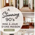 Une pièce décorée dans un style inspiré des années 90 avec des couleurs vives et des motifs géométriques.