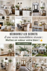 Maison bien mise en scène avec une décoration accueillante pour attirer les acheteurs.