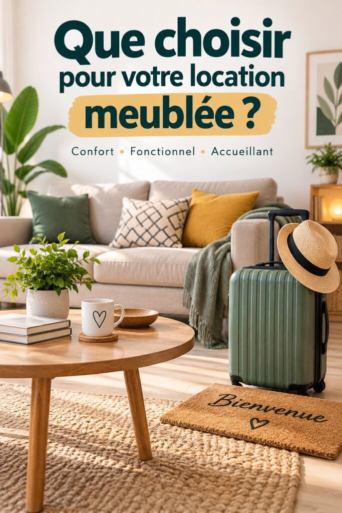 Location meublée moderne avec décoration accueillante et fonctionnelle