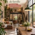 Vue d'un ancien atelier parisien devenu maison familiale, affichant un mélange de modernité et d'authenticité.