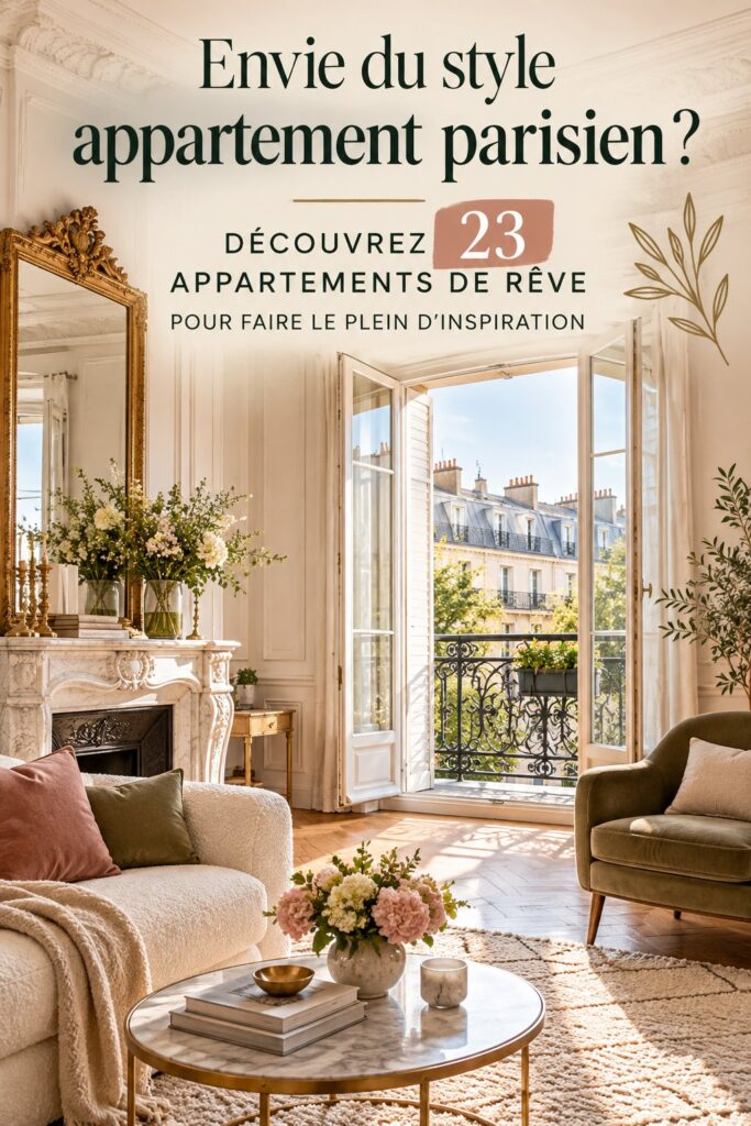 Un élégant appartement parisien avec un mobilier chic et une décoration raffinée.