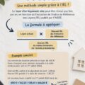 Illustration d'un contrat de location avec une note sur l'augmentation annuelle du loyer.