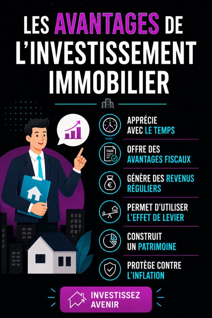 Un investisseur examine des biens immobiliers avec des documents financiers.