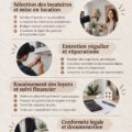 Check-list de gestion immobilière sur un bureau avec des documents