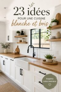 Cuisines modernes blanches et bois aux designs tendance
