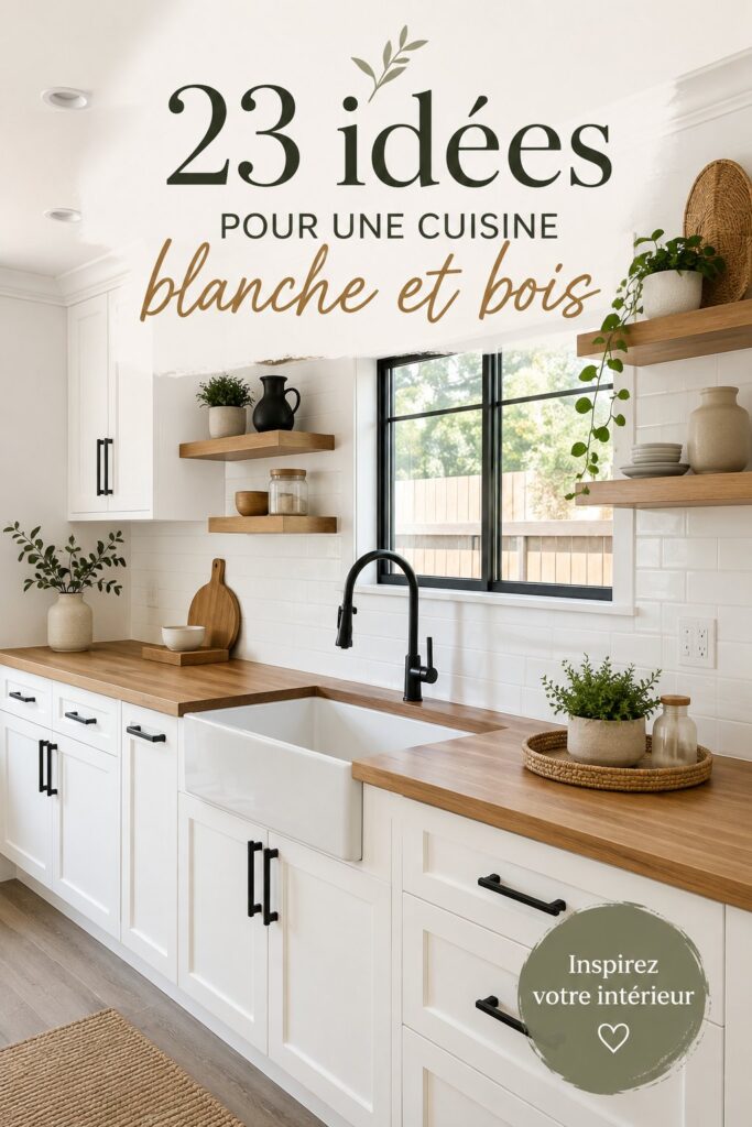 Cuisines modernes blanches et bois aux designs tendance