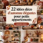 Décoration automnale élégante dans un petit appartement