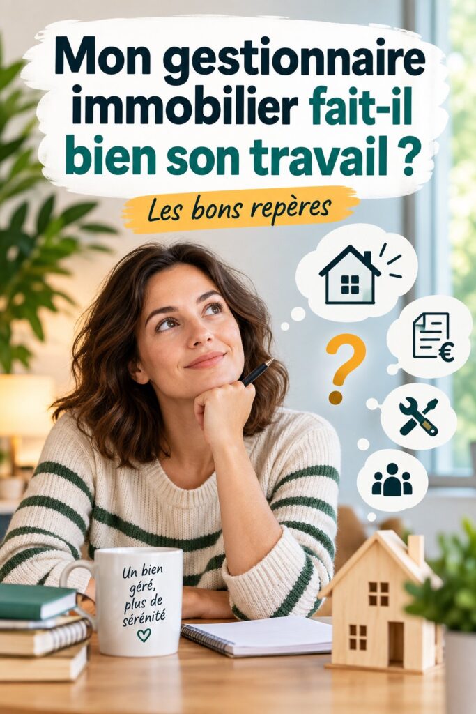 Évaluation de gestionnaire immobilier avec graphiques et notes