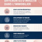 Un graphique représentant les différentes stratégies d'investissement immobilier.