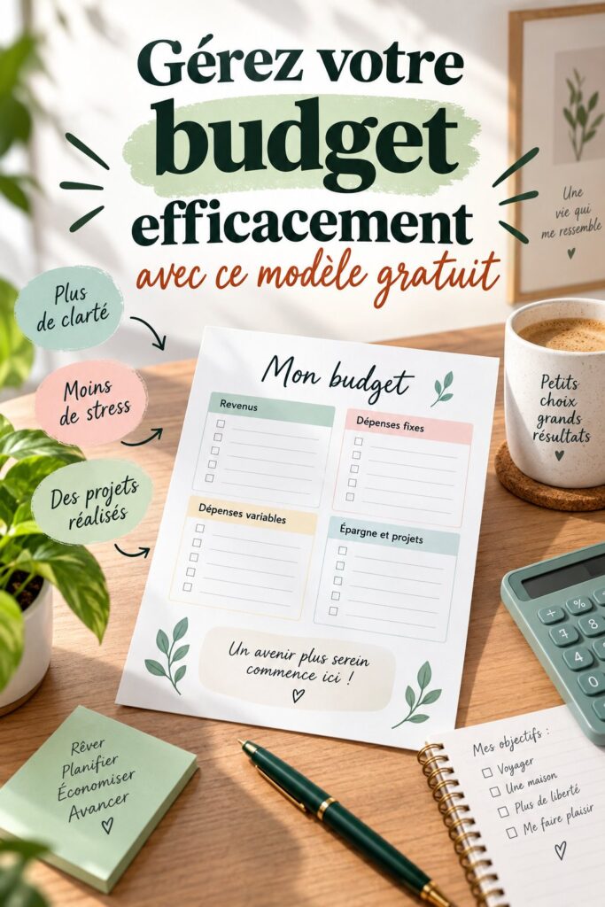 Modèle de budget gratuit sur un ordinateur, idéal pour une gestion financière efficace.
