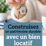 Personne examinant une propriété locative en tenant un portefeuille d'investissement immobilier.