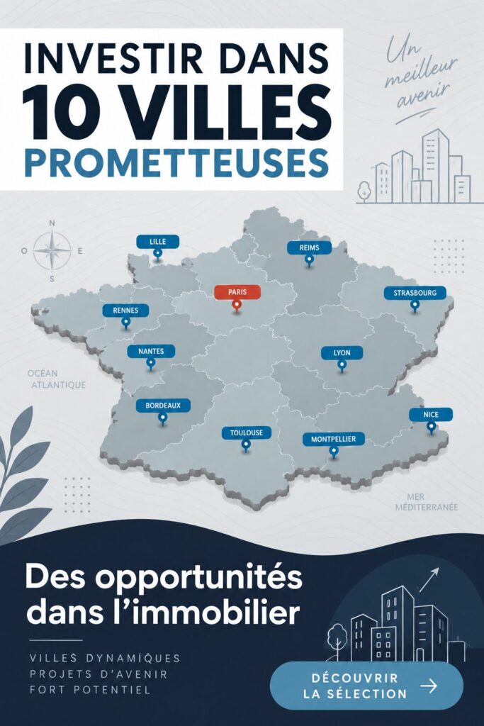 Vue d'une ville prometteuse pour l'investissement immobilier en 2023.