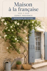Intérieur élégant d'une maison inspirée par le style provençal avec des éléments naturels.
