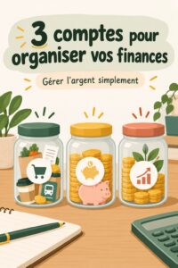 Illustration de la méthode des 3 banques pour la gestion financière.