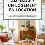 Un salon de bien locatif avec des meubles accueillants et modernes.
