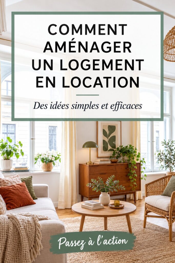 Un salon de bien locatif avec des meubles accueillants et modernes.