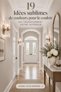 Palette de couleurs vives pour un couloir moderne