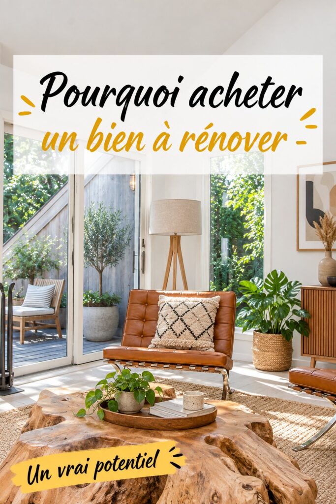 Un couple examine un bien immobilier à rénover, discutant des possibilités de transformation.