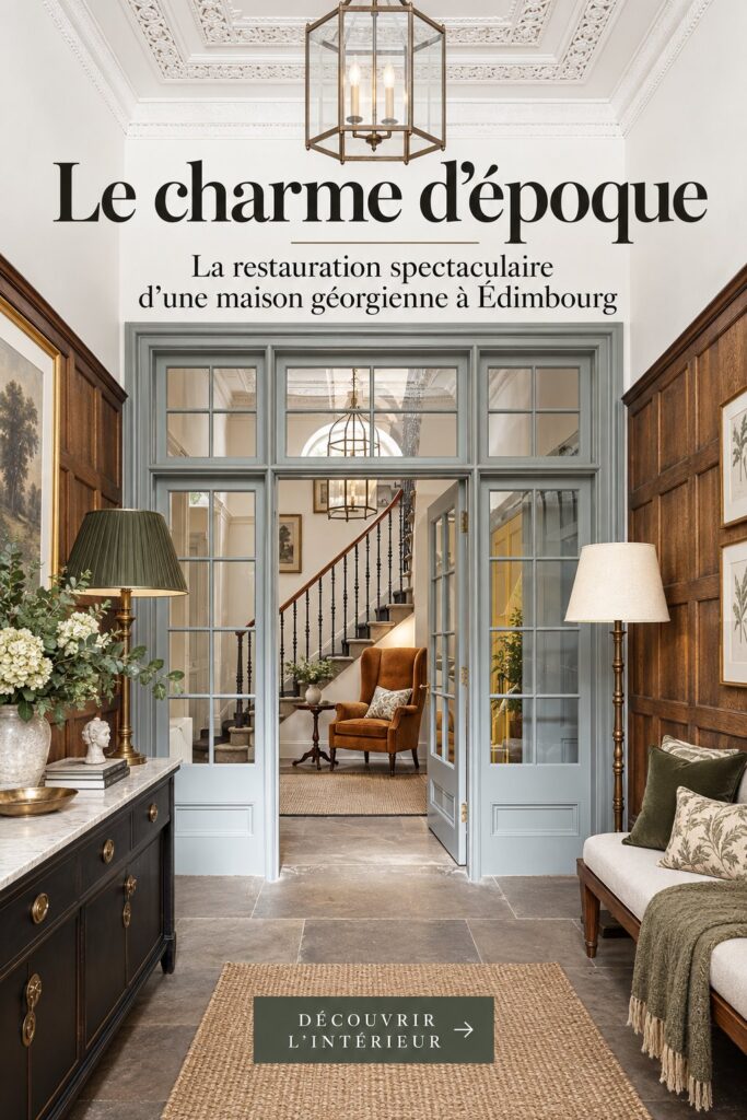 Rénovation d'une maison géorgienne à Édimbourg, mettant en valeur l'architecture classique