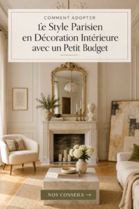 Intérieur avec style parisien : décor élégant et chic.