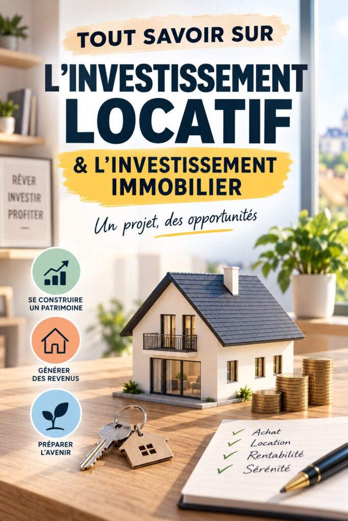 Image d'une propriété à louer, symbole de l'investissement locatif.