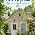 Vue d'une petite maison française remplie de charme et de décos fonctionnels.