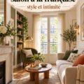 Un petit salon aménagé avec élégance dans le style français.