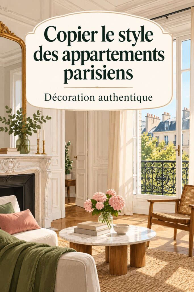 Un appartement parisien élégant avec décoration chic et intemporelle.