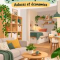 Un appartement bien aménagé avec des meubles modernes et abordables.