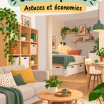 Un appartement bien aménagé avec des meubles modernes et abordables.