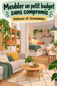 Un appartement bien aménagé avec des meubles modernes et abordables.