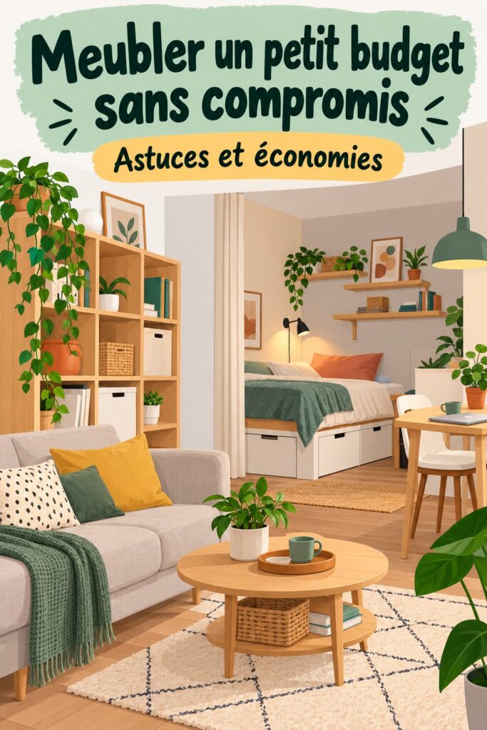Un appartement bien aménagé avec des meubles modernes et abordables.