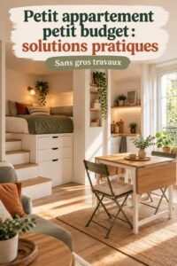 Petit appartement aménagé avec des solutions économiques et pratiques