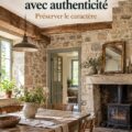 Maison du 19e siècle en rénovation avec des éléments historiques préservés.