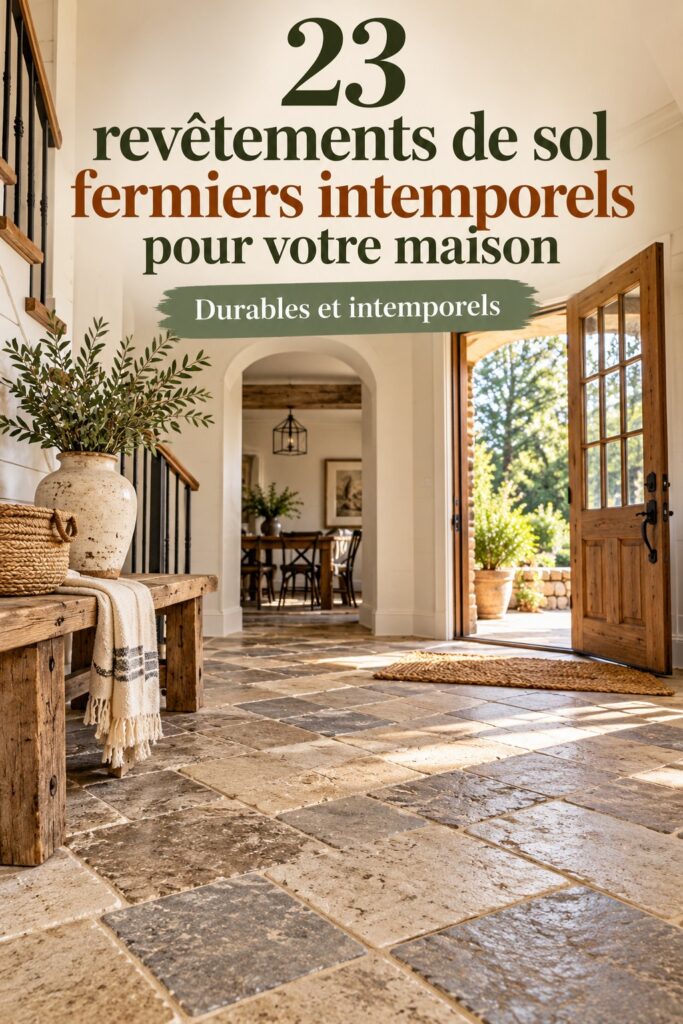 Un beau salon avec un revêtement de sol en bois, typique de l'esthétique fermière.
